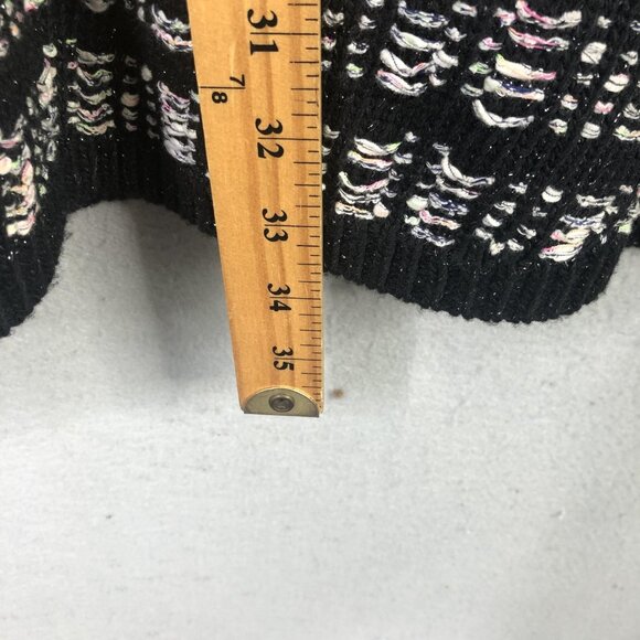 Zara Sweater Dress Womens Medium Black Knit Pockets 3/4 Sleeve ART 2142/049/330 - Picture 4 of 16